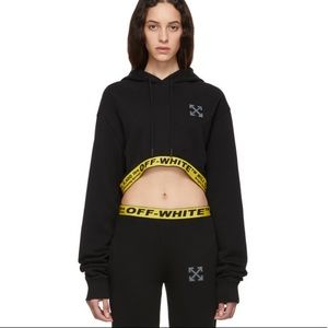 Off-White SSENSE Exclusive Sport Cropped Hoodie